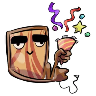 🎉 lễ kỷ niệm, tiệc, hoa giấy, hoạt hình, nhãn dán telegram sticker