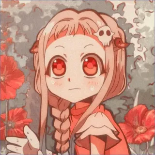 😧 Nene Yashiro Toilet-bound Hanako-kun Anime, Manga, Carino, Ragazza, Personaggio telegram sticker