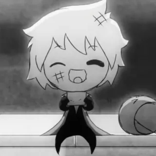 🖤 Desenho animado, Anime, Mangá, Adesivo, Fofo, Feliz, Chibi telegram sticker