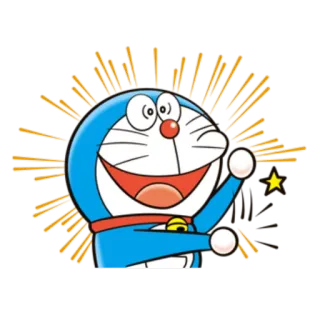😄 Doraemon дораэмон, мультфильм, аниме, персонаж, кот-робот telegram sticker