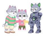 🫵 ЭТО НЕ Я! cat, anime, cartoon, russian telegram sticker