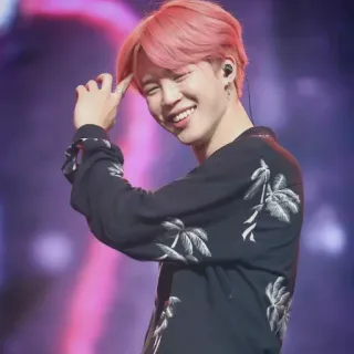 😂 Jimin K-pop, cantante, artista, Jimin, música, BTS telegram sticker