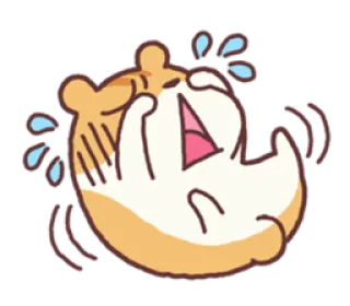 😭 哭, 卡通, 动物, 表情符号, 悲伤 telegram sticker