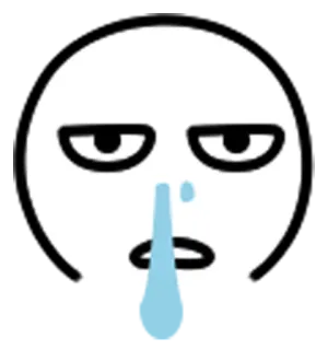 😪 Kartun, Karakter, Menangis, Emosi, Sedih, Melankolis telegram sticker