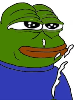 😂 Pepe the Frog pepe, kikker, meme, internet cultuur whatsapp sticker