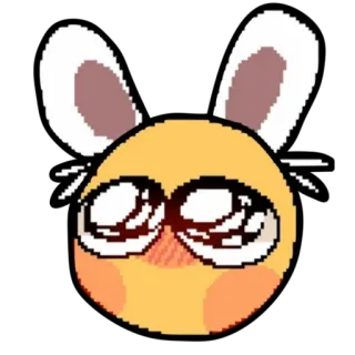 🐰 表情符号, 兔子, 可爱, 表情 telegram sticker