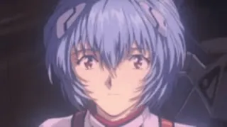 😊 Rei Ayanami Neon Genesis Evangelion anime, rei ayanami, evangelion, character telegram sticker