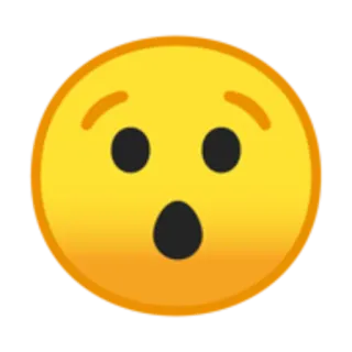 😯 emoji, shocked, amazed, surprised, emotion telegram sticker