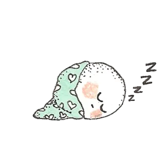 😴 zzz малыш, спящий, милый, сон, сердце, zzz, дрёма, сладкий telegram sticker