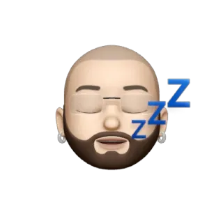 💥 schlafen, emoji, schlafend, zzz, müde, memoji whatsapp sticker