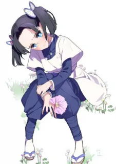 😊 Kanao Tsuyuri Demon Slayer Anime, Kanao Tsuyuri, Demon Slayer, Garota, Flor telegram sticker