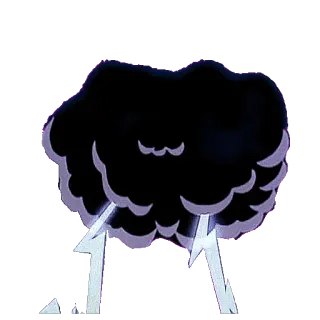 🌧 tempesta, fulmine, meteo, nuvola, pioggia telegram sticker