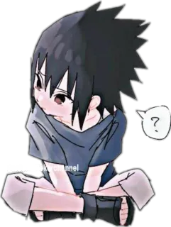 😅 Sasuke Naruto anime, chibi, manga, sticker, cartoon, sasuke, naruto telegram sticker