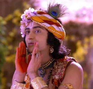 🗣 Krishna indian, hindu, god, religion, spiritual telegram sticker