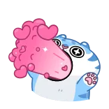 🥰 gato, corazón, amor, kawaii, sticker, lindo, animal whatsapp sticker