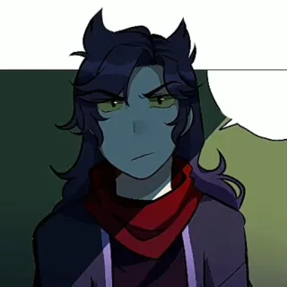 ♠️ Anime, Dibujos animados, Serio, Personaje, Masculino telegram sticker