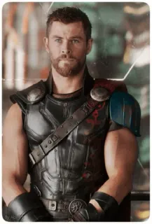☺️ Thor ソー, マーベル, スーパーヒーロー, クリス・ヘムズワース, アベンジャーズ telegram sticker
