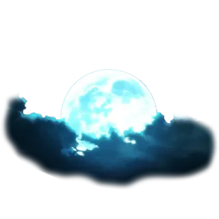 🌕 luna, notte, nuvole, celeste, cielo telegram sticker