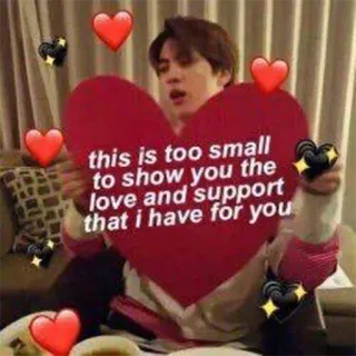 💖 this is too small
to show you the
love and support
that i have for you amour, soutien, coeur, affection, kpop, Jin, BTS telegram sticker