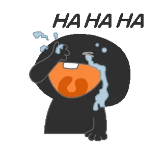 😂 HAHAHA lachen, weinen, emotion, cartoon, haha telegram sticker