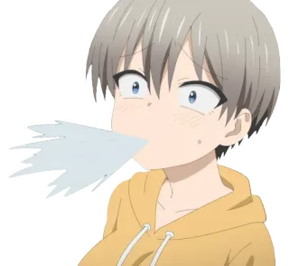 😂 Uzaki Hana Uzaki-chan Wants to Hang Out! anime, cute, girl, Uzaki-chan, manga telegram sticker