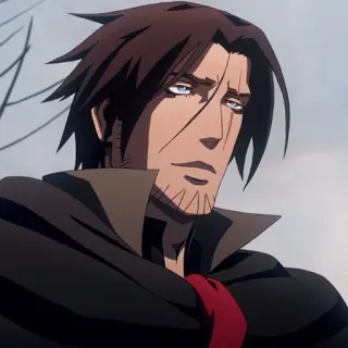 ⚰️ Trevor Belmont Castlevania вампир, охотник, аниме, готика, Бельмонт telegram sticker