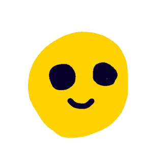 🙂 表情符号, 笑脸, 黄色, 快乐, 脸 telegram sticker