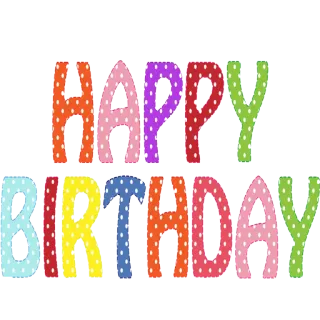 🎉 HAPPY BIRTHDAY Feliz aniversário, Aniversário, Celebração, Colorido, Saudação telegram sticker