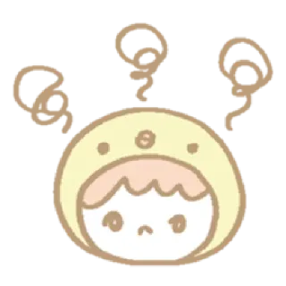☹️ น่ารัก, ภาพประกอบ, การ์ตูน, สติกเกอร์, ตัวละคร telegram sticker