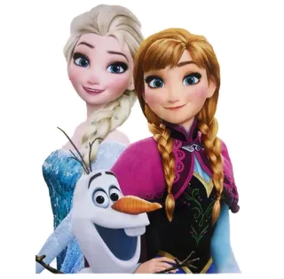 👨‍👩‍👧 Elsa Frozen elsa, anna, olaf, frozen, disney, cartoon, movie whatsapp sticker