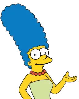 😊 Marge Simpson The Simpsons cartoon, animation, tv show, Marge, Simpsons, mother whatsapp sticker