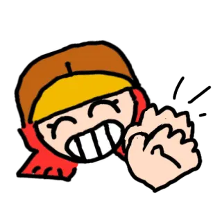 🔧 Мультфильм, Персонаж, Детский, Счастливый, Иллюстрация, Наклейка telegram sticker