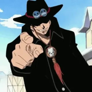 🔥 Portgas D. Ace One Piece Anime, One Piece, Portgas D. Ace, Ace Pugno di Fuoco, Pirata, Cappello di Paglia telegram sticker