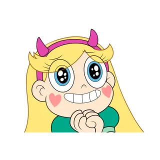 🤗 Star Butterfly Star vs. the Forces of Evil Star Butterfly, desenho animado, Disney, magia, princesa, fofo, animado whatsapp sticker