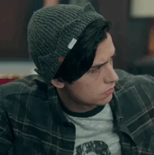 💸 Jughead Jones Riverdale Jughead Jones, Riverdale, teen drama, tv show, beanie, Cole Sprouse telegram sticker