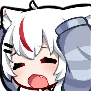 🙉 Anime, Katze, Kawaii, Süß, Cartoon, Mädchen telegram sticker