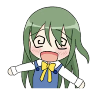 😵 Anime, Cartoon, Chibi, Süß, Lustig, Verwirrt telegram sticker