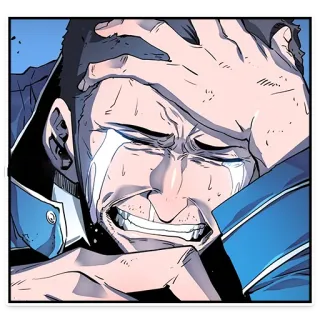 😭 crying, sad, emotional, man, distressed telegram sticker