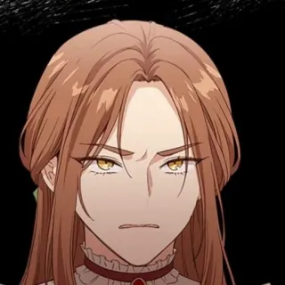 👗 mujer, enojada, expresión, dibujos animados, anime telegram sticker