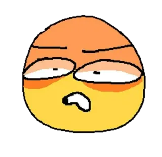 😰 Emoticon, wütend, Cartoon, Meme, lustig, Ausdruck, Gesicht telegram sticker