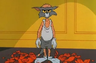 🤬 Tom Cat Tom and Jerry Cartoon, Katze, Used-Look, Tom und Jerry, Figur, Animation whatsapp sticker