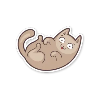 😊 gatto, gattino, carino, animale, divertente, giocoso telegram sticker