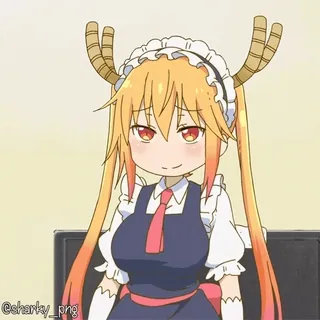 🤷♀️ Tohru Miss Kobayashi's Dragon Maid telegram sticker