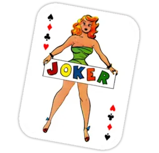🃏 Joker JOKER carta de baralho, desenho animado, Coringa, ilustração, personagem telegram sticker