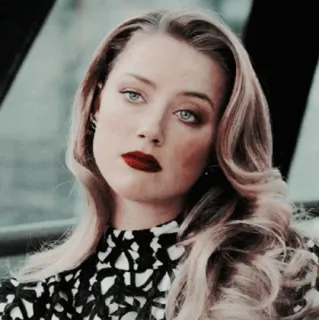 🥀 Amber Heard actress, portrait, woman, celebrity, amber heard telegram sticker