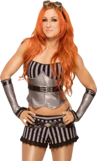🙂 Becky Lynch gulat, wanita, atlet, WWE, steampunk, rambut merah telegram sticker