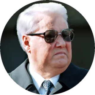 😎 Boris Yeltsin politician, president, Russia, Yeltsin, political figure telegram sticker