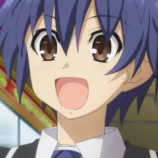 🥰 anime, boy, cartoon, smiling, happy telegram sticker