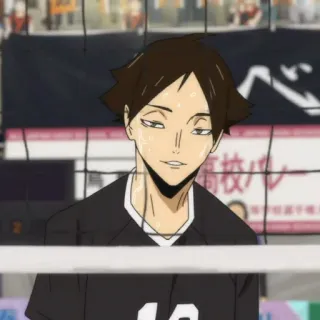 ✖️ Suna Rintarou Haikyuu!! Anime, Haikyuu, Suna Rintarou, Voleibol, Deportes, Personaje whatsapp sticker