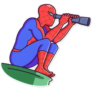 😶 Spider-Man Superhero, Spider-Man, Marvel, Cartoon whatsapp sticker